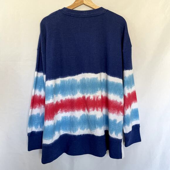 MarleyLilly PSA XL tie dye sweater crewneck style men's casual top long sleeved - Picture 7 of 7